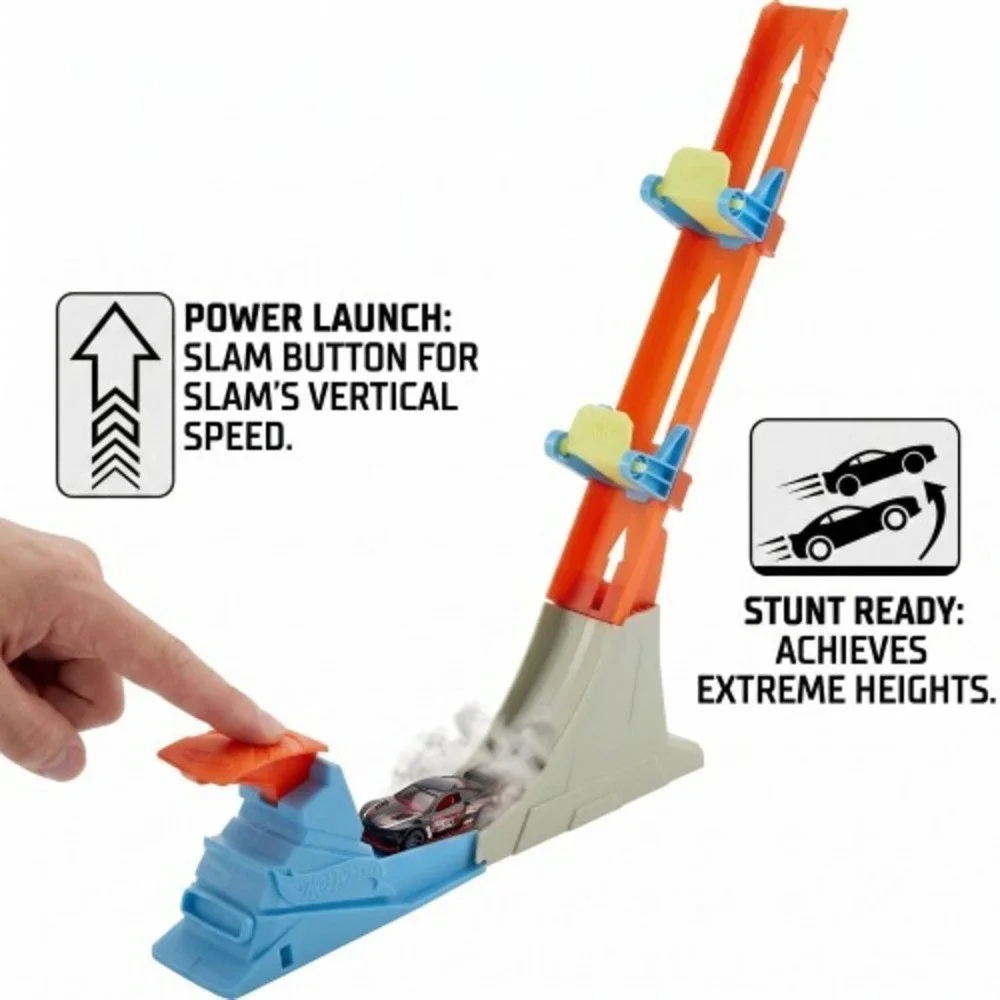 Hot Wheels Action Vertical Power Launch Track Set Includes 1 Diecast Car